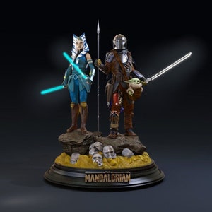 the Mandalarian Statue 3d Model 3d Printer stl files