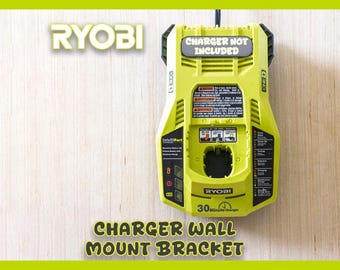 Ryobi One+ P117 Charger Wall Mount – Space-Saving Tool Organizer