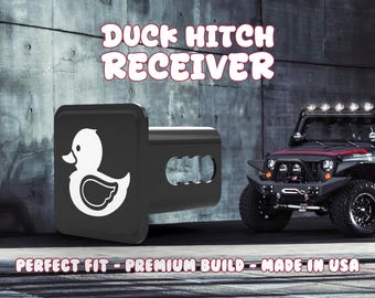 Copertura per gancio di traino DuckDuckJeep / Plastica resistente ai raggi UV, accessorio divertente per auto / Piastre modulari