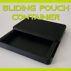 Magnetic Slide Lid | Pocket-Friendly & Customizable | Sleek, Compact, Reusable Nicotine Pouch Container Discreet