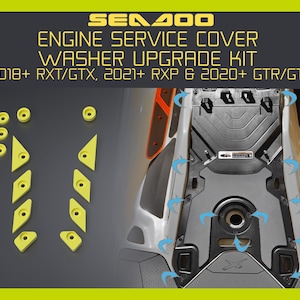 SeaDoo motorkåpsbricka uppgraderingssats, 3D-utskriven, hållbar plast