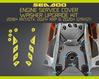 SeaDoo Engine Cover Washer Upgrade Kit, 3D Printed, Durable Plastic