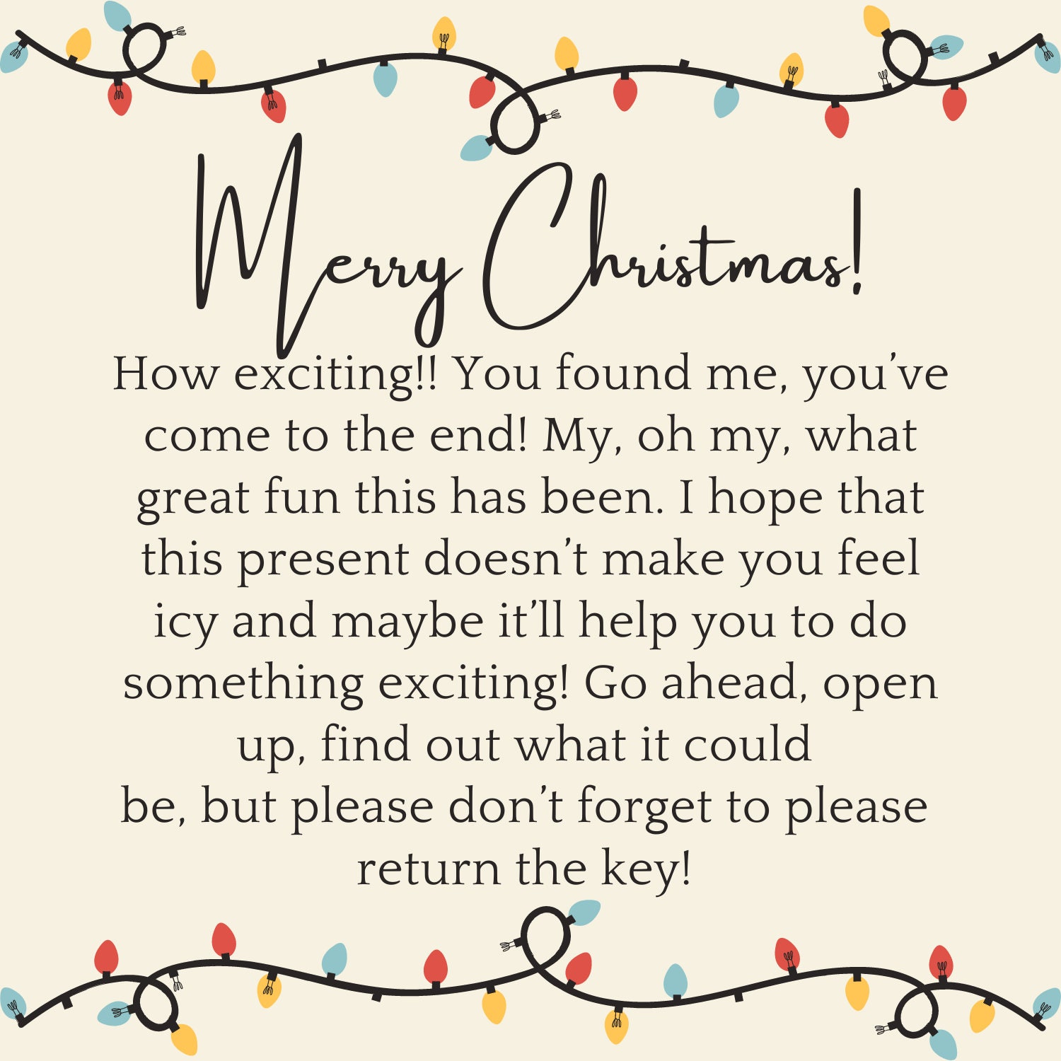 Christmas Present Scavenger Hunt - Etsy