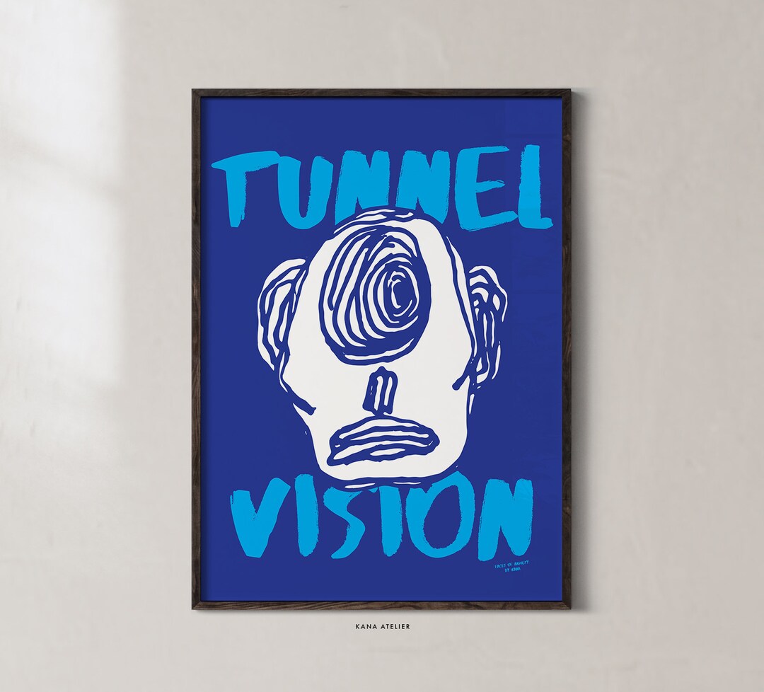 Tunnel Vision Poster Mental Health Psychology Anxiety Taboo Emotions