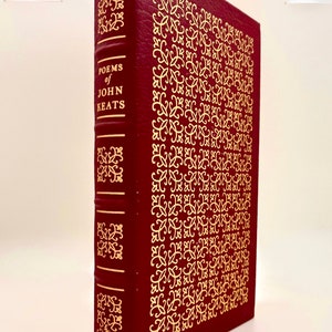 Vintage Leather The Poems of John Keats, Gilded Full Leather Easton Press Book 1980, Illustrated by David Gentleman, PLEASE SEE CONDITION!!!