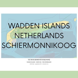 Schiermonnikoog Wadden Island Print / Schiermonnikoog Poster / Waddeneiland Schiermonnikoog / Frysian Islands / Waddeneilanden