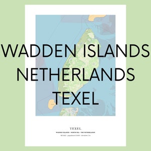 Texel Wadden Island Print / Texel Poster / Waddeneiland Texel / Texel Print / Frysian Islands / Waddeneilanden / High Resolution Print Texel
