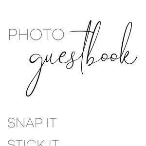 Photo Guestbook Digital Download