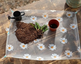 Large Plant Potting Mat | Repotting Mat | Indoor Gardening Tarp | Plant Mat | Plant Rug | Waterproof mat