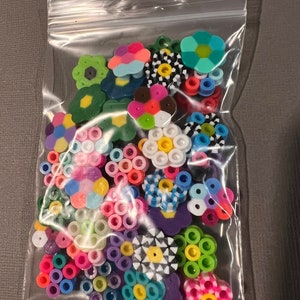 Baggie of perler flowers