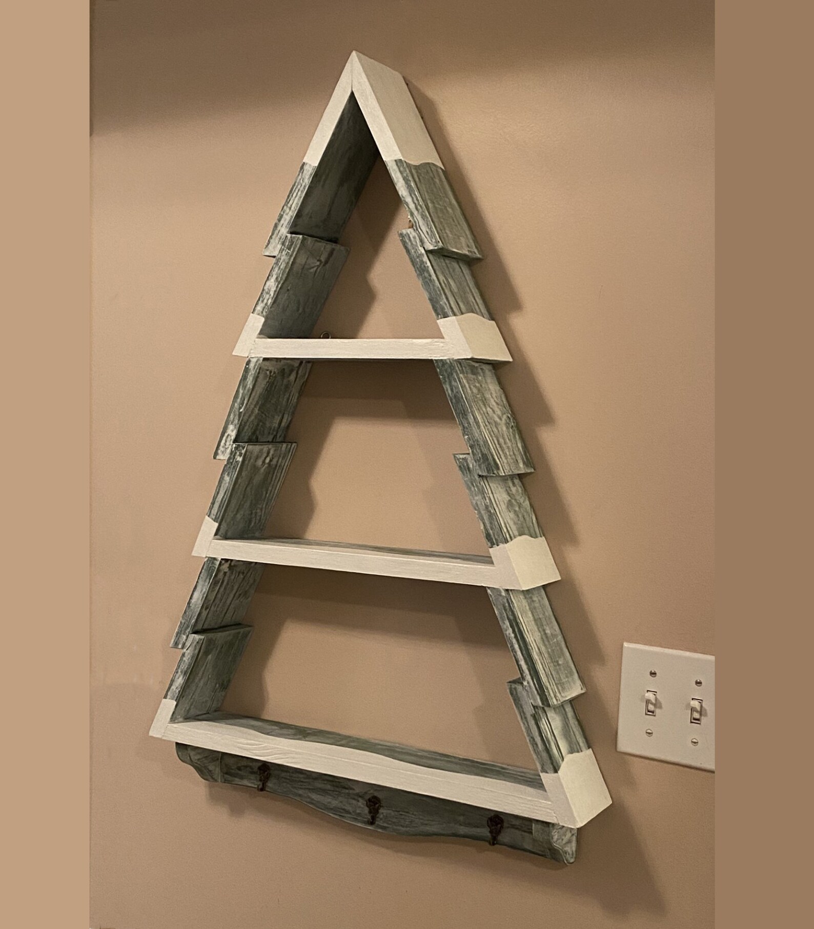 Christmas Tree Shelf Pine Tree Shelf Etsy