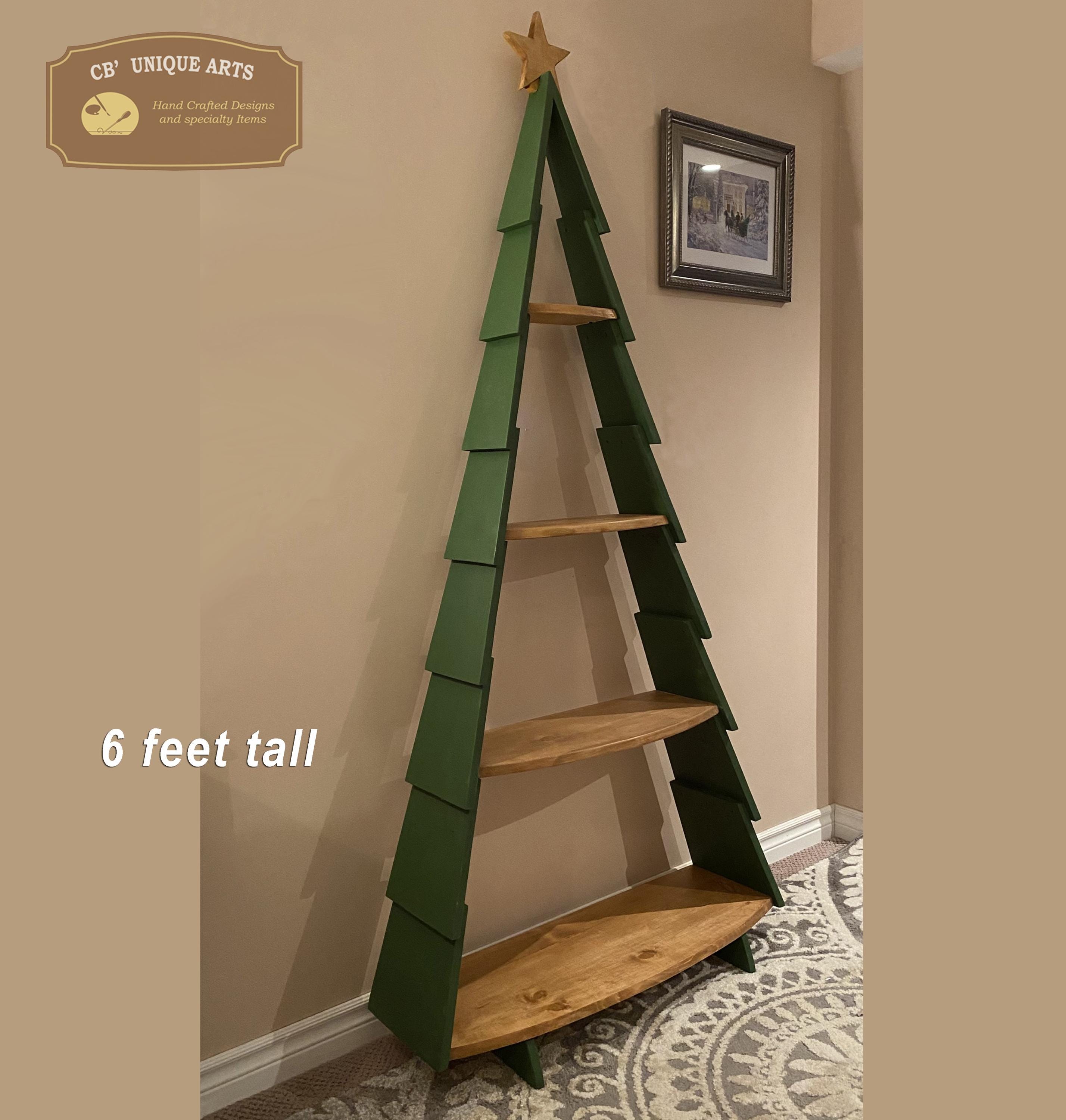 Christmas Village Display Tree With Shelves Can Be Used, 45% OFF