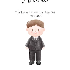 Digitales Aktivitäten-Set Hochzeit für Kinder - Page Boy