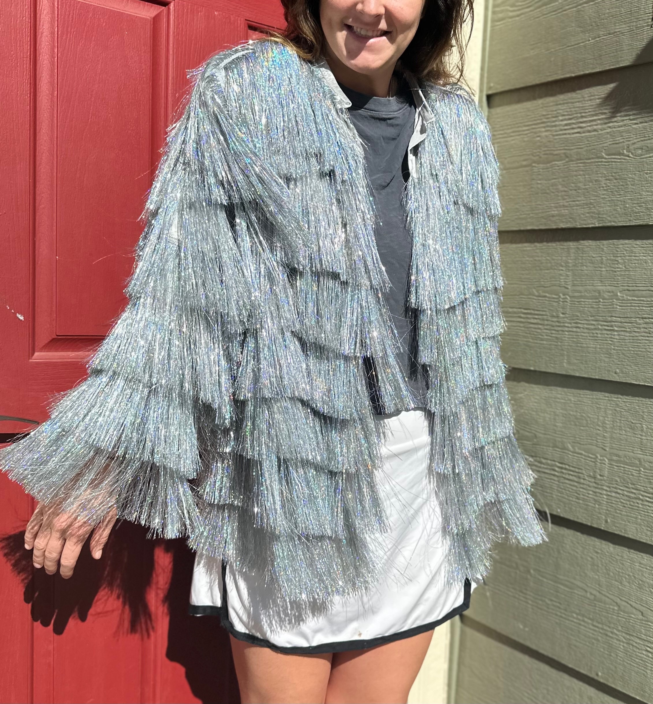 Taylor Swift Karma Jackets CUSTOM MADE Tinsel Fringe Jacket Etsy