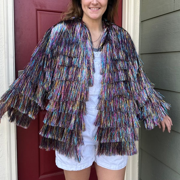Tinsel Fringe Jackets Etsy