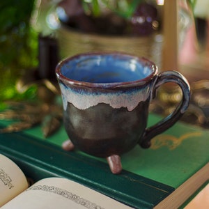 Cauldron Mug, Handmade Pottery Ceramic Coffee Mug, Witchy Fall Mug, Cottage Witch, Magical Witch Wizard Cute Cup image 1