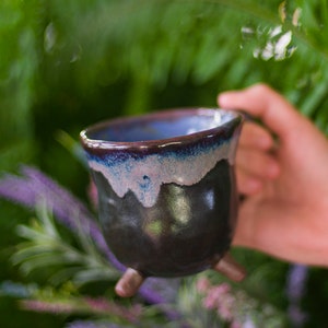 Cauldron Mug, Handmade Pottery Ceramic Coffee Mug, Witchy Fall Mug, Cottage Witch, Magical Witch Wizard Cute Cup image 6