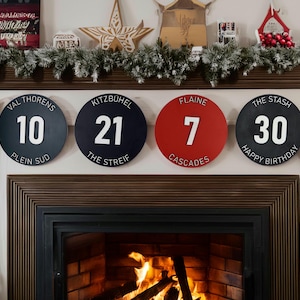 Personalisierte Ski Pisten Marker 20-39 cm
