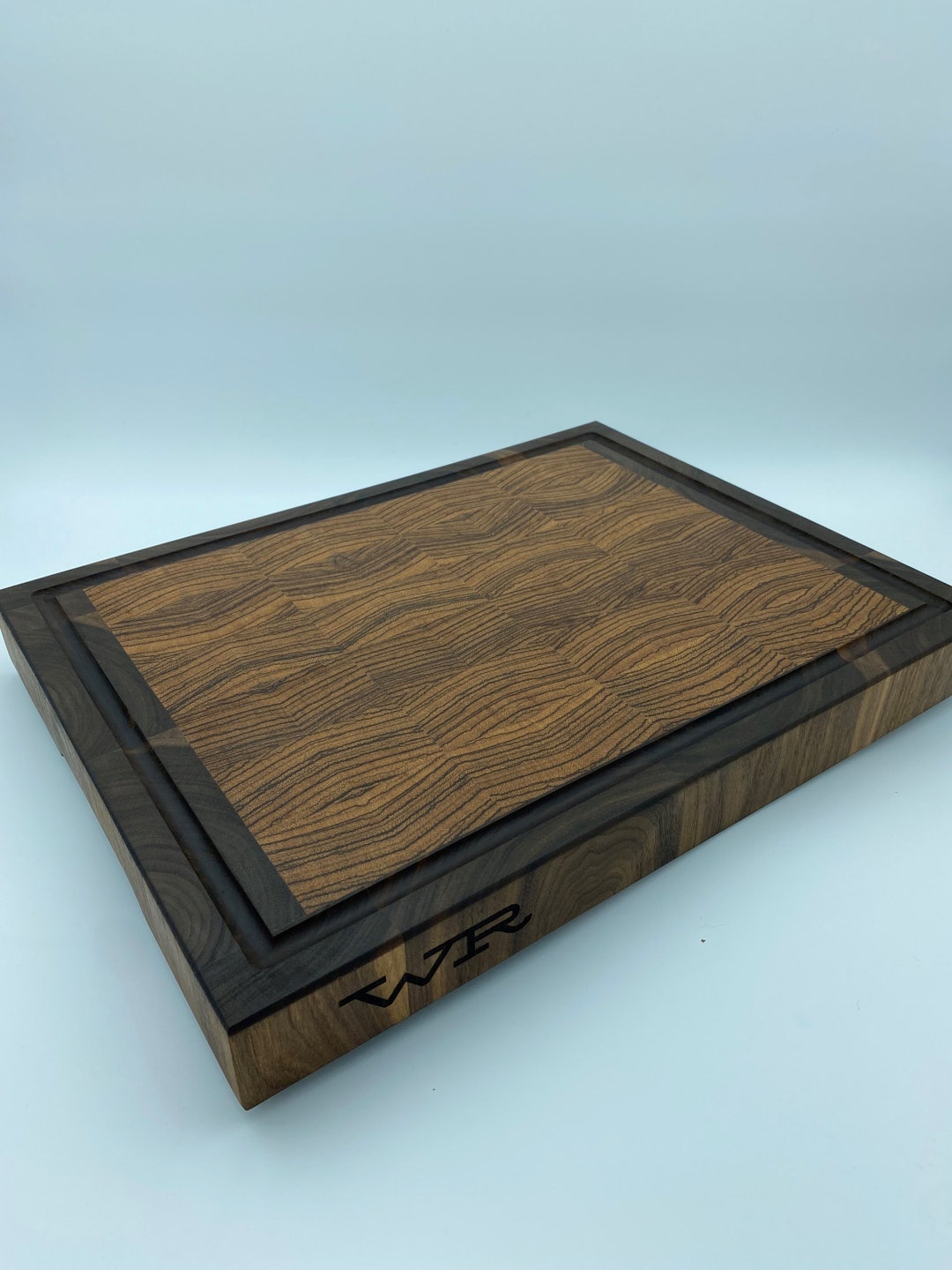 Zebrawood End Grain Cutting Board Etsy Canada