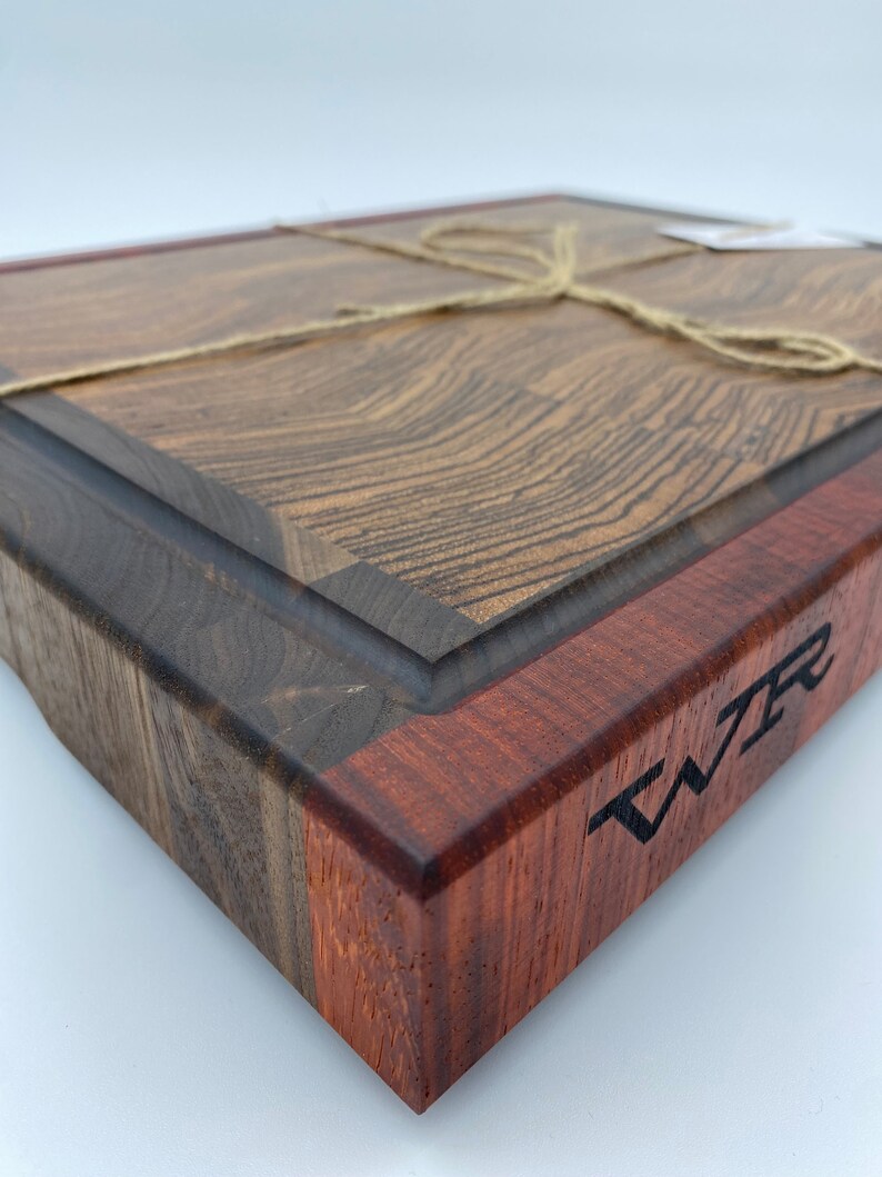 Bookmatched Zebrawood End Grain Cutting Board Etsy