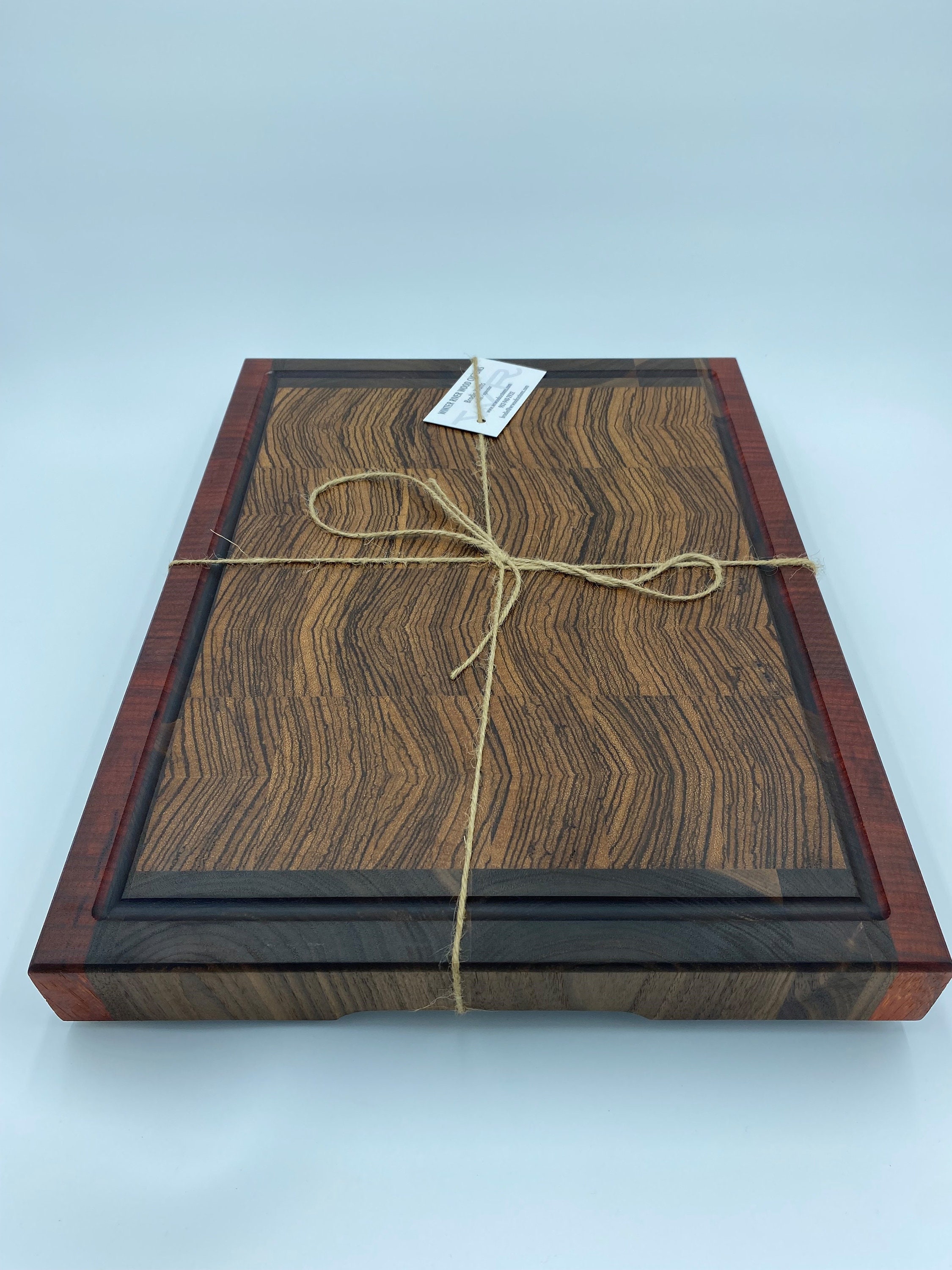 Bookmatched Zebrawood End Grain Cutting Board Etsy