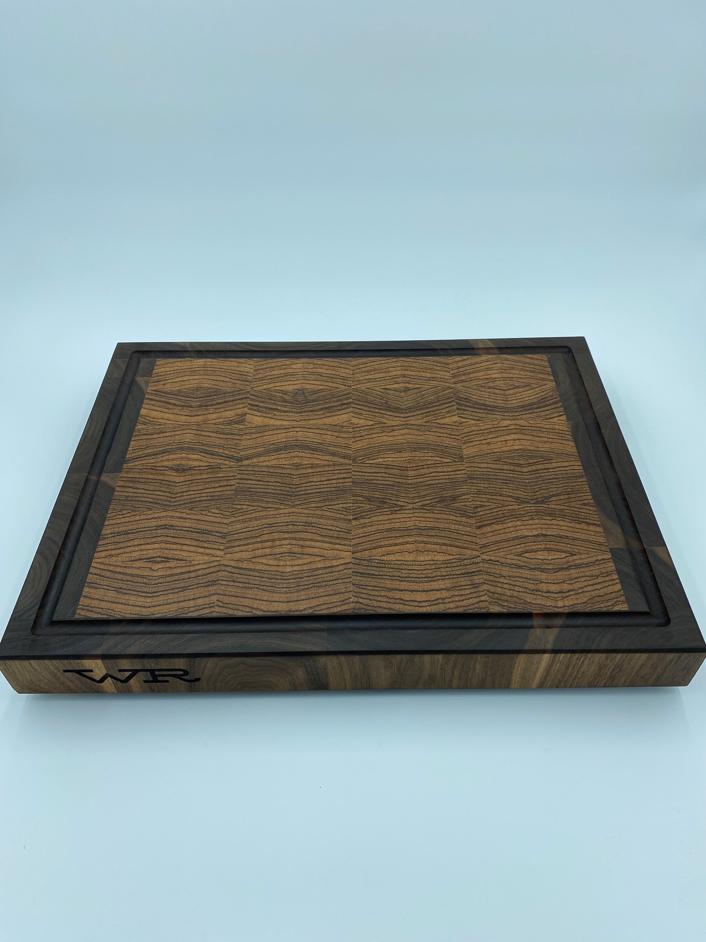 Zebrawood End Grain Cutting Board Etsy Canada