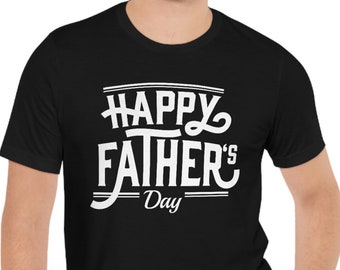 Dad Shirt, Father's Day Shirt, Happy Father's Day unisex Jersey Short Sleeve Tee