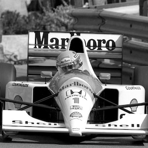 Ayrton Senna on track wall art