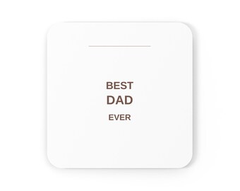 Sottobicchiere "Il miglior papà di sempre" - Piccolo regalo per la festa del papà