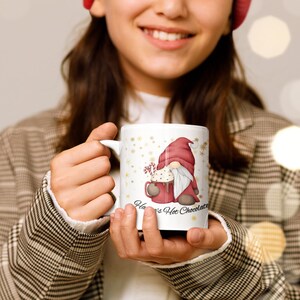 Santa Gonk Christmas Mug vintage style/ Santa Gnome Mug/ Hot Chocolate Mug, Christmas gift Kids/ UK shop - Free Shipping