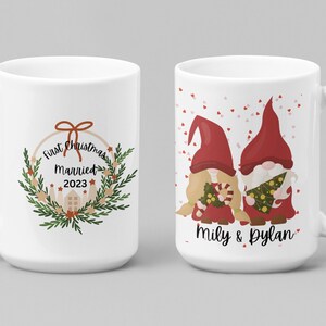 First Christmas Married Gifts Santa Gonk Mug/ Santa Gnome Mug/Christmas mug/ new married gifts/ christmas gonk mug/ UK shop