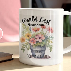 Personalised Ceramic Mug For Nana, Grandma/ World best grandma/ UK shop