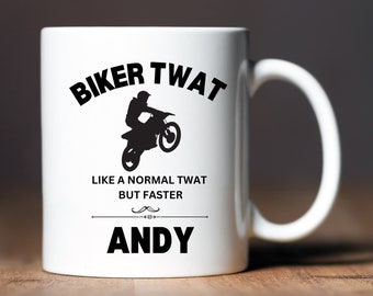 Personalised  Funny Coffe Mug: Swearing Offensive Secret Santa Gift