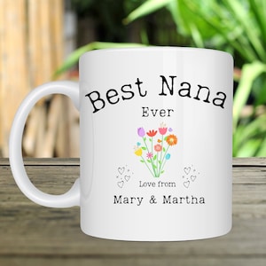 Custom Nana mug, nana cup dishwasher safe, grandma gifts ideas/ UK  - Free Shipping