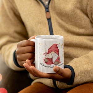 Santa Gonk Christmas Mug vintage style/ Santa Gnome Mug/ Hot Chocolate Mug, Christmas gift Kids/ UK shop - Free Shipping