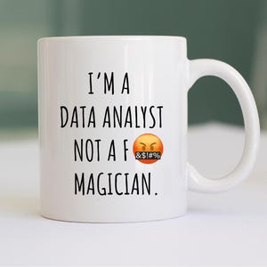 Funny Data Analyst Mug: Rude Sarcastic Gift