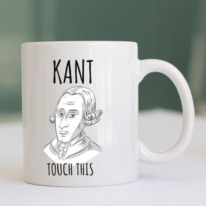 Immanuel Kant Funny Quote Mug - Philosopher Gift, original gift for Philosophy Lover, UK shop - Free Shipping