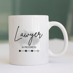 Personalised Law Student Gift, Law Student Mug, Lawyer in progress, Future Lawyer Gift ,UK shop - Free shipping