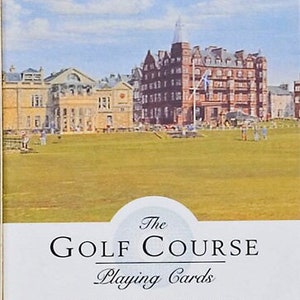De speelkaarten van de golfbanen