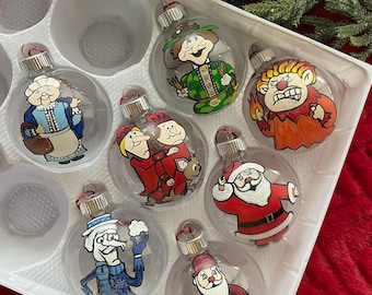 Hand Painted A Year Without A Santa Claus Christmas Ornaments