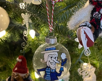 Hand Painted Snow Miser Christmas Ornament