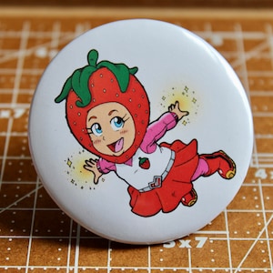 Strawberry Scout - 58mm Button