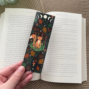 Woodland Fox Bookmark: Double-Sided Bookish Gift