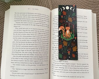 Woodland Fox Bookmark: Double-Sided Bookish Gift
