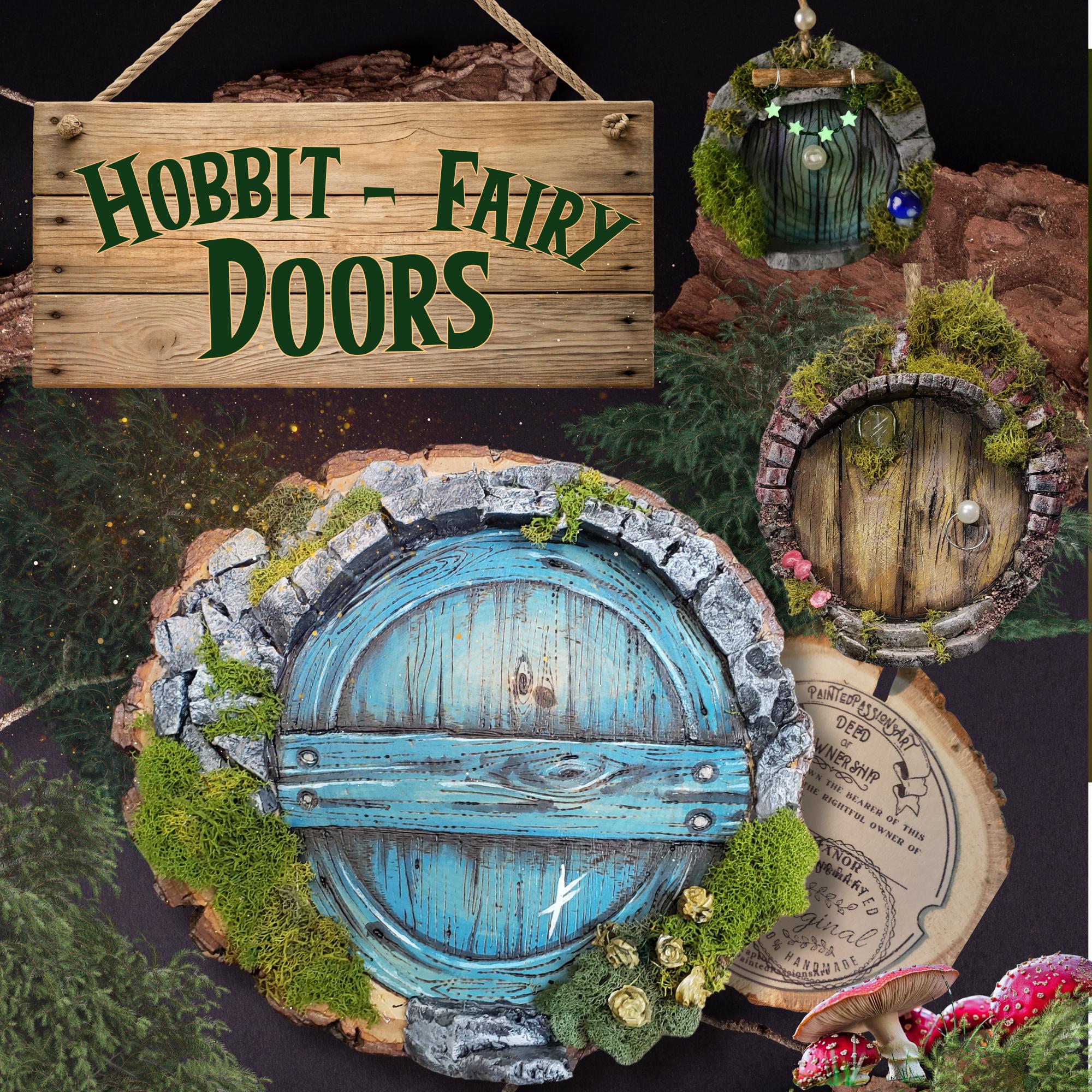 Hobbit/fairy Door Wooden Ornament - Etsy