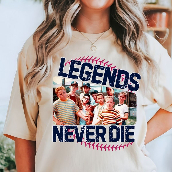 Retro Baseball Shirt, The Sandlot Baseball Shirt, Vintage Graphic Comfort Colors Tee, Baseball Fans, Retro Movie, Legends Never Die