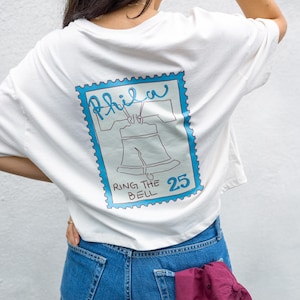 Retro Philadelphia Phillies Cropped Boxy Tee