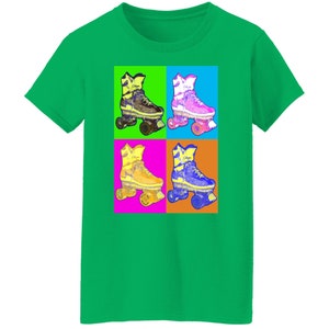 Damen Retro Quad Skate Art 5,3 oz. T-Shirt - Quad Sk8 Syndikat