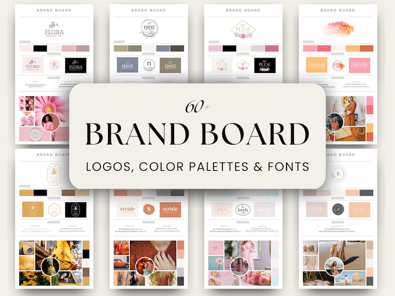Branding Board Template DIY Branding Kit Business Branding - Etsy