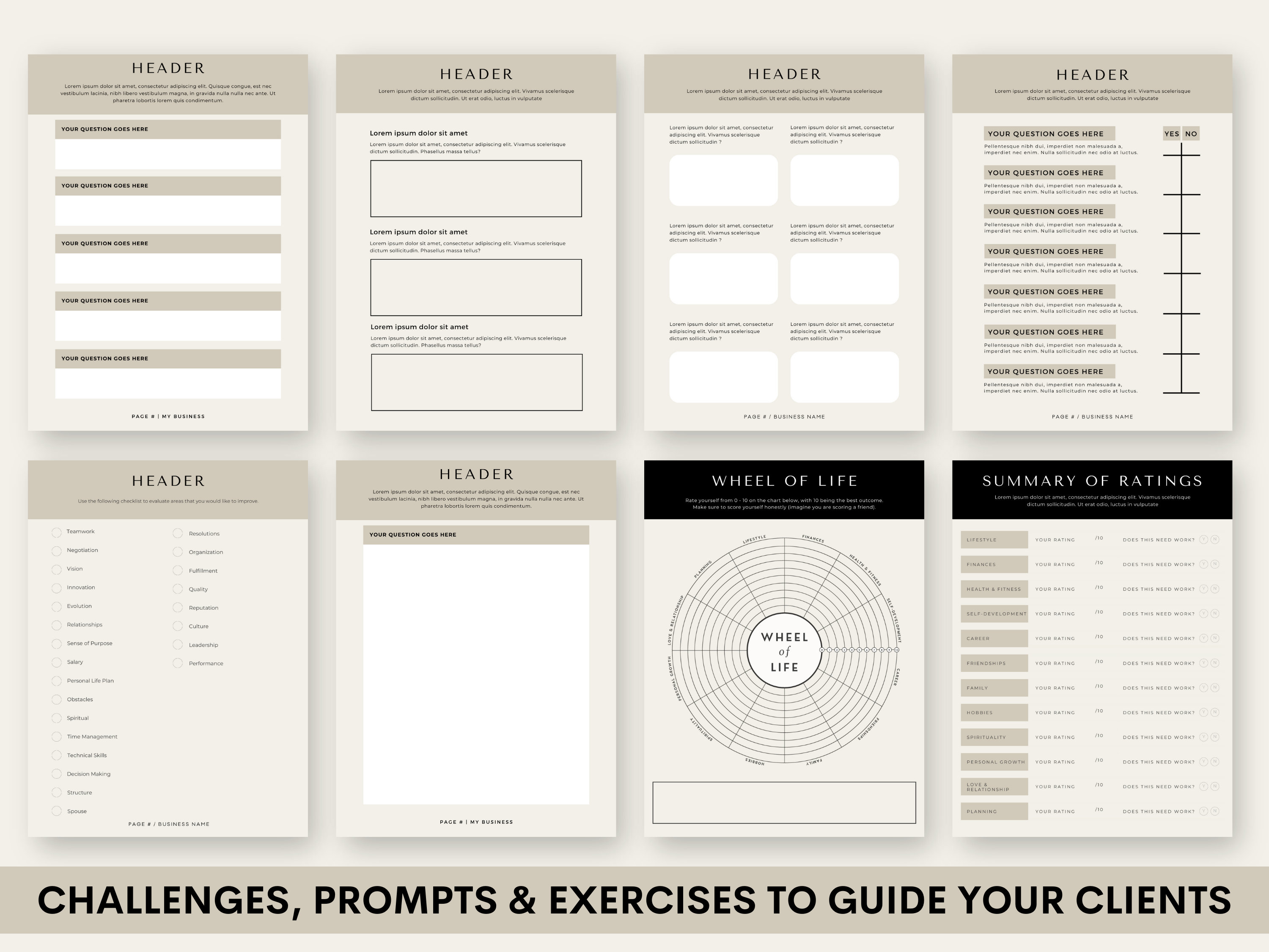 Lead Magnet Template, 60 Page Workbook Template in Canva, Done for You ...